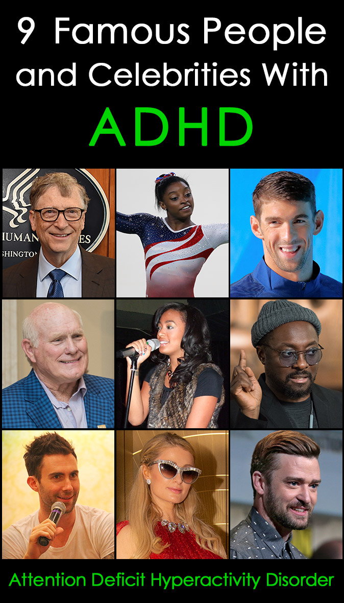 celebrities and famous people with adhd