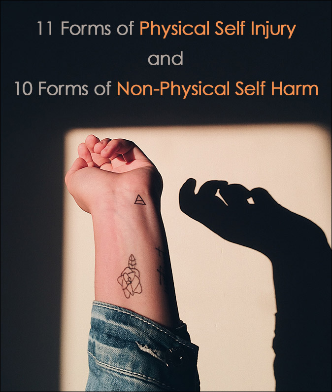 forms of physical self injury and non physical harm