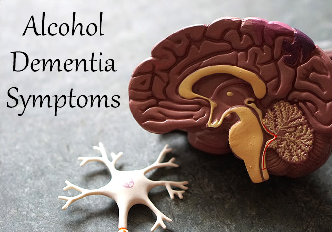 alcohol dementia symptoms