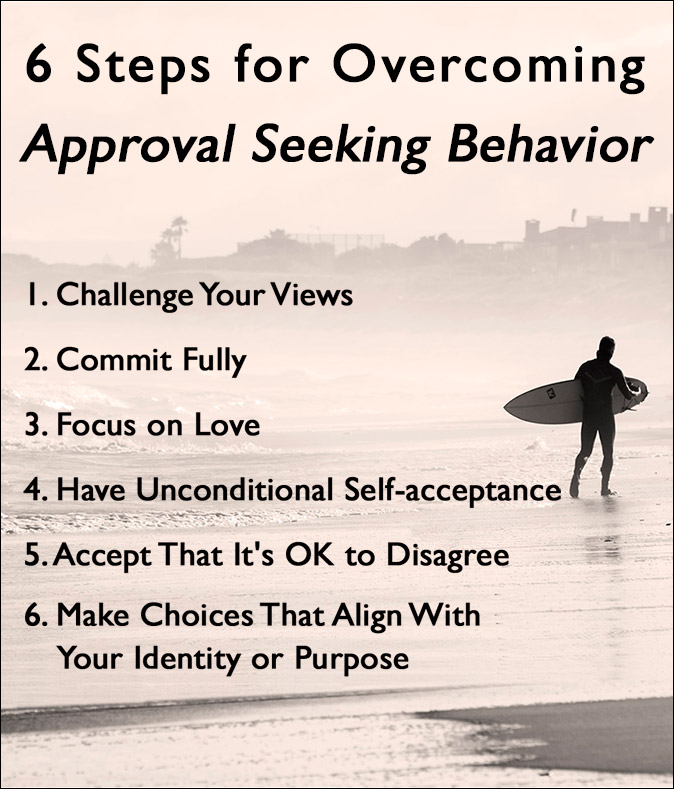 overcome approval seeking behavior get on with it